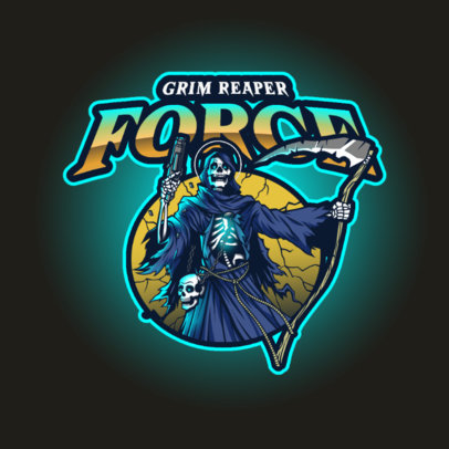 Logo Creator for a Grim Reaper-Themed Gaming Team