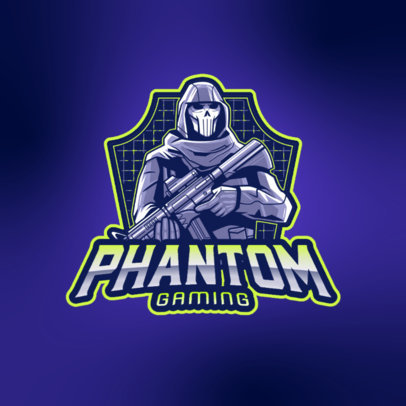 Gaming Logo Maker with a Character Inspired by Reaper from Overwatch