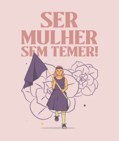 Feminist Tote Bag Design Generator Featuring Strong Women Illustrations