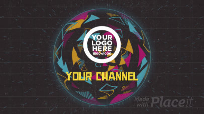 Intro Video Maker Featuring a Colorful Retro Aesthetic