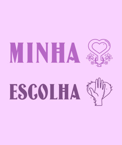 Tote Bag Design Template Featuring an Empowering Quote About Feminism 3519j