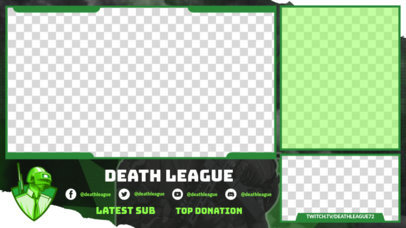 Twitch Overlay Template Featuring PUBG-Inspired Characters 