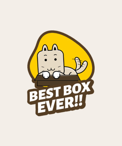 Silly Cat-Themed T-Shirt Design Creator with a Cartoonish Graphic