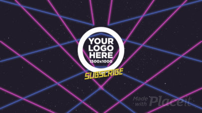 Intro Video Generator for a Retro Streaming Channel Featuring a Neon Aesthetic 