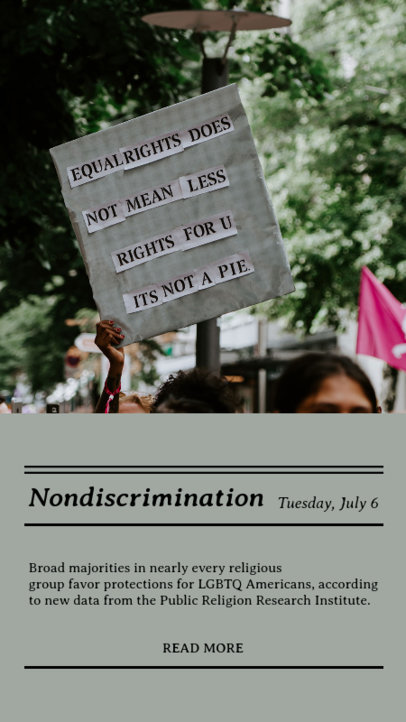 Instagram Story Design Template Featuring a Breaking News Headline