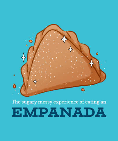 Foodie T-Shirt Design Maker with a Graphic of a Piece of Mexican Pan Dulce