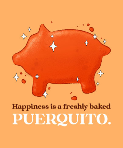 Food T-Shirt Design Creator for Mexican Pan Dulce Enthusiasts