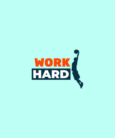 Sports T-Shirt Design Creator Featuring a Fitness Quote