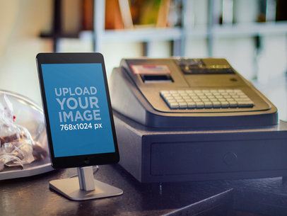 iPad Mini With Cashing Machine