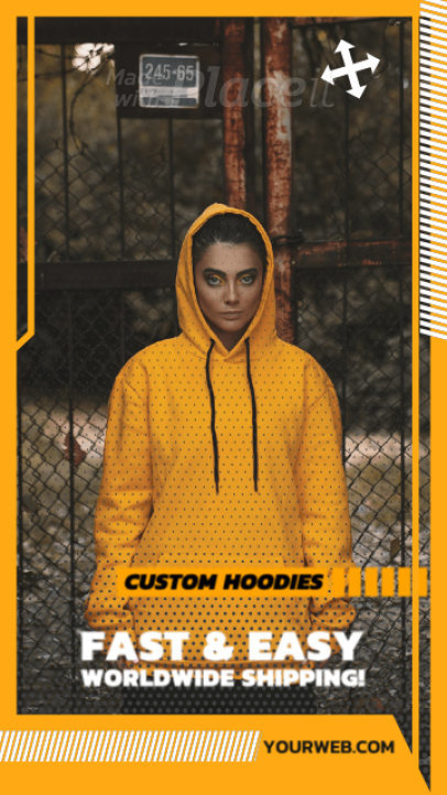 Instagram Story Video Creator for a Customizable Apparel Store Ad