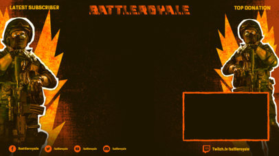 Twitch Overlay creator with a Battle Royale Trooper Graphic 3535b