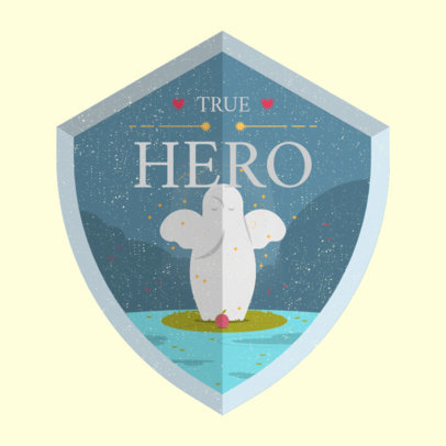 Zelda-Inspired Gaming Logo Maker with a Hero Shield Graphic