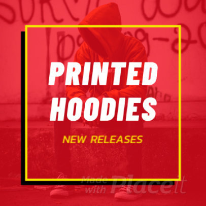 Instagram Post Video Template for a Customizable Apparel Ad