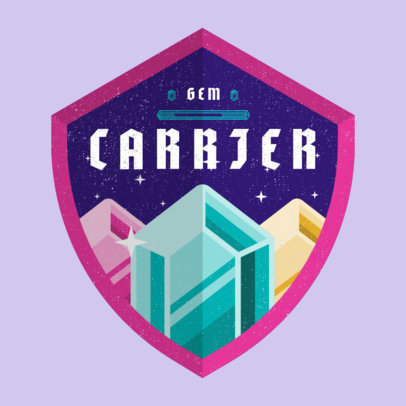 Zelda-Inspired Gaming Logo Template with an Illustrated Shield