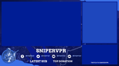 Twitch Overlay Creator for a Battle Royale Game Streamer 3532a