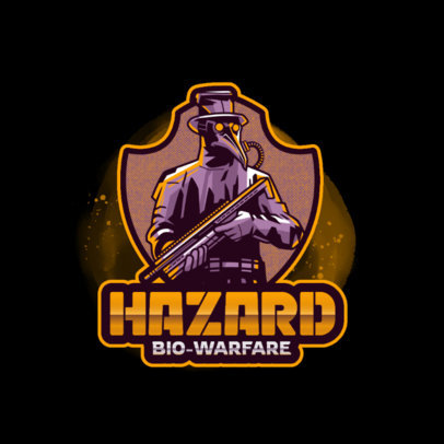 Gaming Logo Generator Featuring a Shooter in a Plague Doctor Costume 