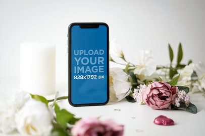 iPhone 11 Mockup Featuring Floral Ornaments 5149-el1