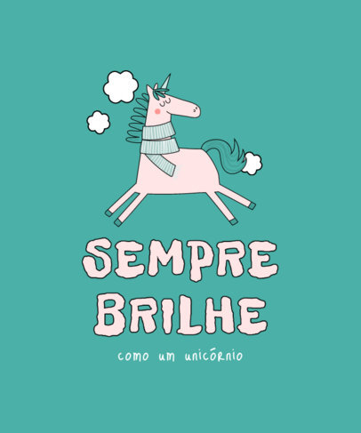 T-Shirt Design Generator Featuring a Fabulous Unicorn Illustration 3764c-el1