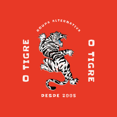 Streetwear Brand Logo Generator with a Japanese-Inspired Tiger Graphic