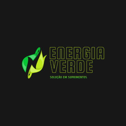 Abstract Logo Generator for Green Technology Companies 