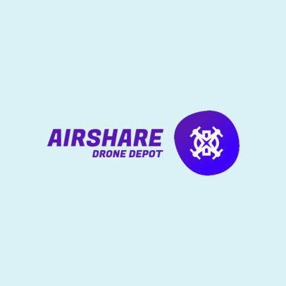 Dropshipping Logo Creator for a Tech Company with a Flying Drone Icon