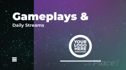 Intro Video Maker for Gaming Streamers Featuring a Simple Layout