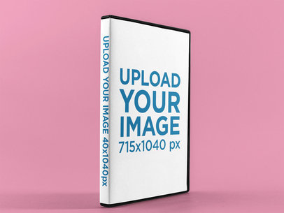 DVD Box Mockup Standing Against a Solid Color Surface a15205