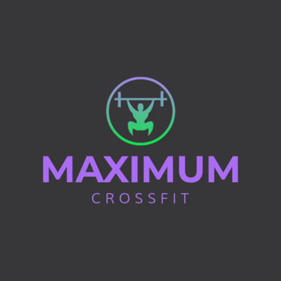 Logo Maker for a Crossfit Gym with a Simple Icon