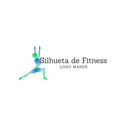 Fitness Logo Maker for Trainers Featuring a Text in Portuguese