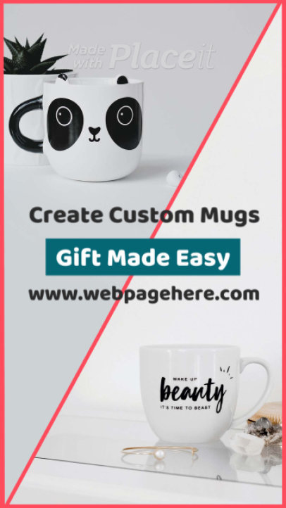 Instagram Story Video Creator for a Custom Mugs Website