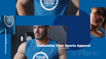 Intro Maker for a Customizable Sportswear Site Video 328a-3089