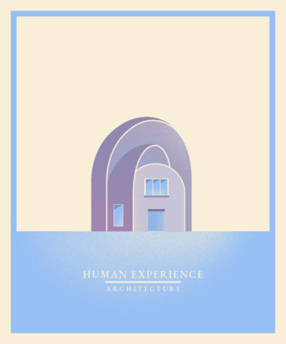 T-Shirt Design Maker With an Architecture Theme 3581 