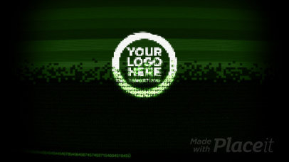 Intro Video Template with Animated Retro PC Graphics