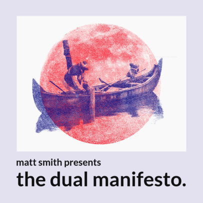 Pop Album Cover Maker Featuring Minimalist Riso-Inspired Prints 3570