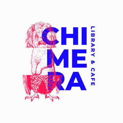 Logo Generator Featuring Vintage Illustrations of Mixed Animals