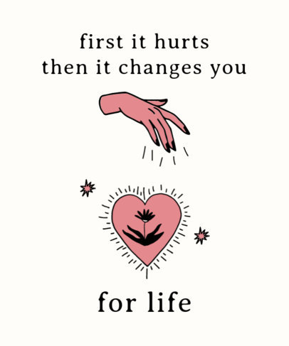 T-Shirt Design Generator with Esoteric Heart Illustrations