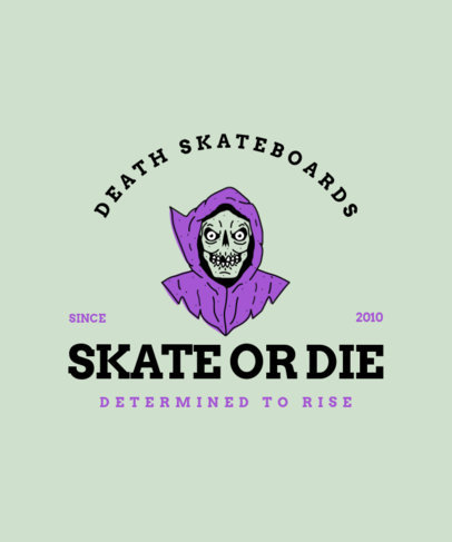 Skating T-Shirt Design Maker with Monster-Themed Graphics