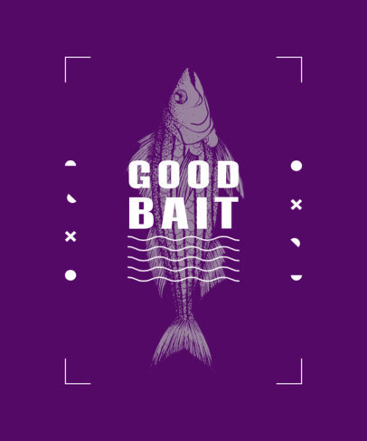 Fishing T-Shirt Design Generator With a Simple Design 
