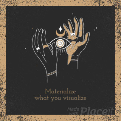 Instagram Post Video Creator with an Esoteric-Themed Animation 3063 