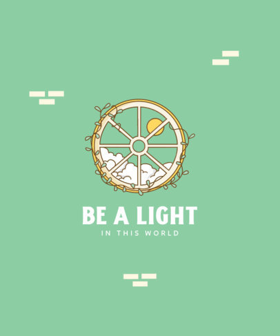 T-Shirt Design Creator with an Illustrated Window