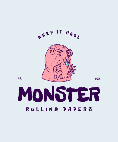 Monster-Themed T-Shirt Design Maker with a Trippy Graphic