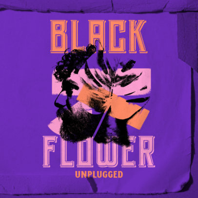 Album Cover Generator for Indie Musicians Featuring a Colorful Collage