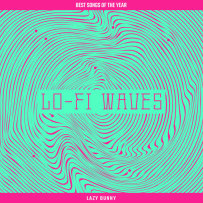 Album Cover Design Creator for a Lo-Fi Music Compilation