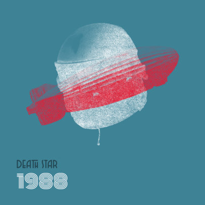 Album Cover Maker for a Rock Band with a Blimp Graphic 3570e