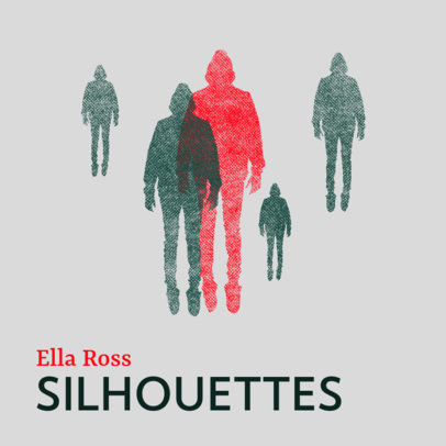 Indie Album Cover Template with Riso-Style Graphics 3570a