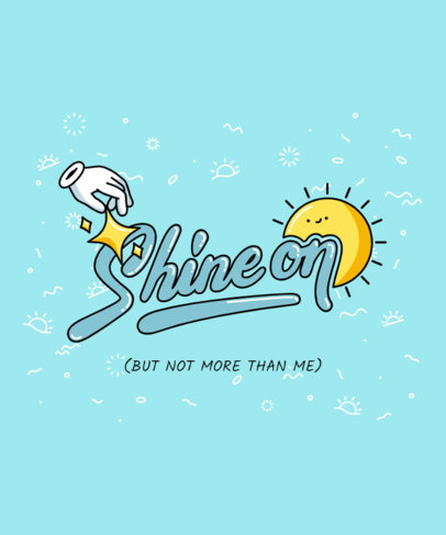 Summer-Themed T-Shirt Design Maker with a Sassy Quote