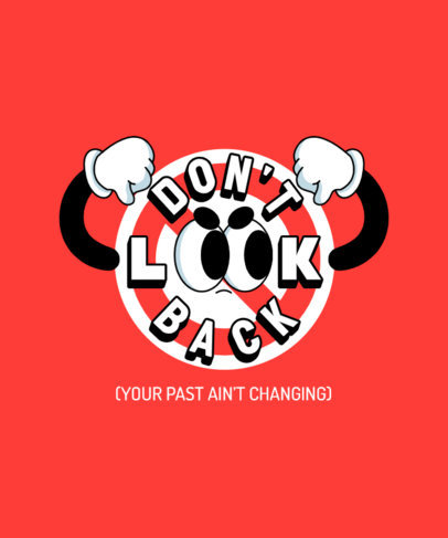 Quote T-Shirt Design Generator with a Cartoonish Graphic