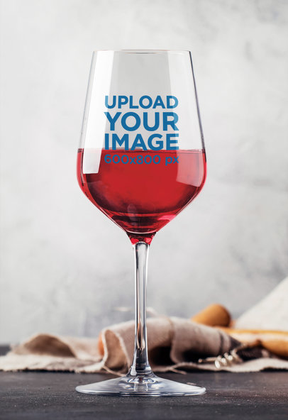 Mockup of a Half-Full Wine Glass m3067-r-el2