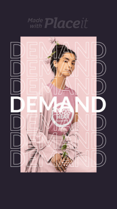 Fun Instagram Story Video Maker for a Print on Demand Apparel Sale