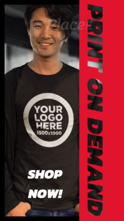 Instagram Story Video Generator for a Print on Demand Business 